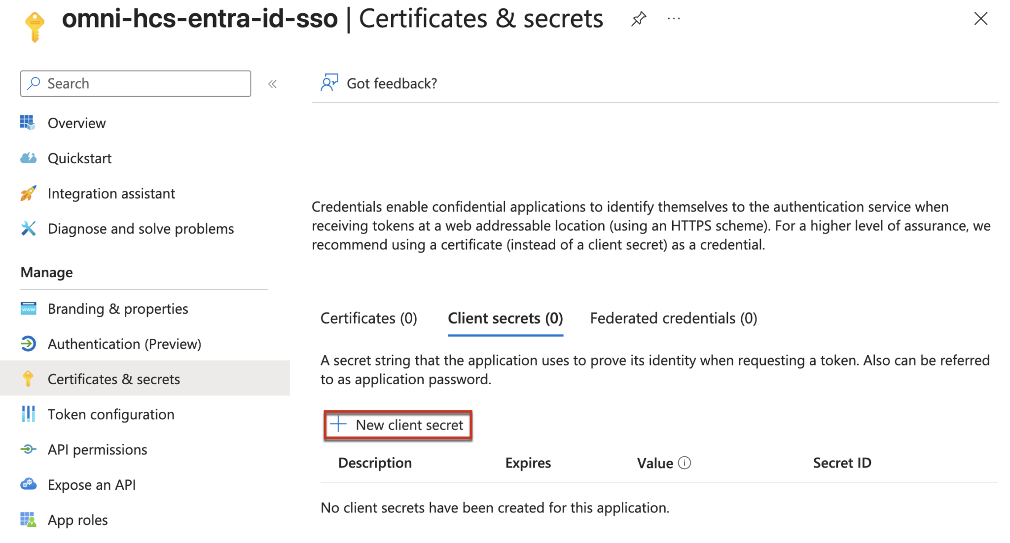 Configure Microsoft Entra ID SSO for Horizon Cloud Service – End User ...